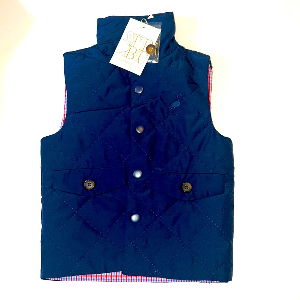 TBBC Nantucket Navy Vaughn vest. NWT. Size 18-24 months.